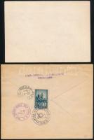 1949 Bélyegnap bélyeg és kisív 2 db FDC-n (22.000) / Mi 1065 stamp and mini sheet on 2 FDC's