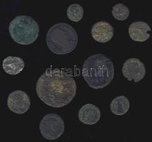 Római Császárság 14db kis- és középbronz T:vegyes