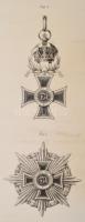 1808 [A Lipót rend haddíszítményes osztályait ábrázoló nagy méretű rézmetszet] Wien, 1808. T. Fische...