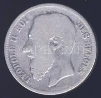 Belgium 1867. 2Fr "Leopold II." Ag T:3- ph.
