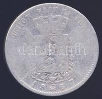 Belgium 1867. 2Fr "Leopold II." Ag T:3- ph