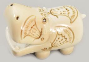 Aquincum víziló. Terv.: Ősz Szabó Antónia. Jelzett, hibátlan, 7x5,5 cm