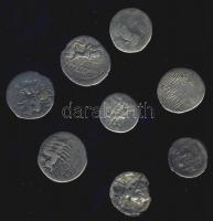 Római Köztársaság 8db ezüstpénz, többnyire koloniális veretek T:vegyes