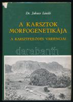 Jakucs László: A karsztok morfogenetikája. A karsztfejlődés varienciái. Földrajzi monográfiák VIII. Bp., 1971, Akadémiai Kiadó, 310+(2) p. Kiadói egészvászon-kötés, kissé sérült kiadói papír védőborítóban.