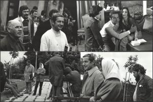 1974 A bohóc felesége (r: Nemere László) c. film forgatásán készült 7 db filmfotó. Kiss Júlia pecséttel jelzett alkotásai 24x15 cm