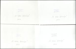 1974 A bohóc felesége (r: Nemere László) c. film forgatásán készült 7 db filmfotó. Kiss Júlia pecsét...