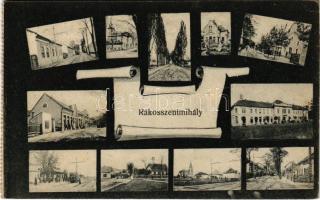 1928 Budapest XVI. Rákosszentmihály, mozaiklap villamossal, képeslapfüzetből (EK)