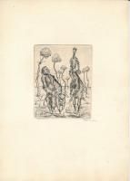 Perei Zoltán (1913-1992): Szerződtette fegyverhordozónak Sancho Panzat (Don Quijote illusztráció), 1...