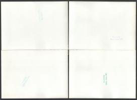 ca 1974 Nemere László (1928-2005) filmrendező Ismerkedők, Rutinműtét c. tévé filmjének 10 db werkfot...