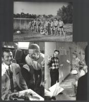 ca 1974 Nemere László (1928-2005) filmrendező Ismerkedők, Rutinműtét c. tévé filmjének 10 db werkfot...