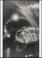 cca 1937 Csík Ferenc (1894-1984) soproni fotóművész felvétele (Alagútban), 1 db modern nagyítás, jelzés nélkül, 21x15 cm