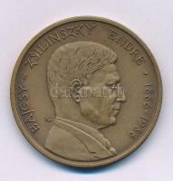 Nagy Lajos (1949-) 1986. "MÉE Szabolcs-Szatmár Megyei Szervezete / Bajcsy-Zsilinszky Endre 1886-1986" bronz emlékérem (42,5mm) T:AU Adamo NH3