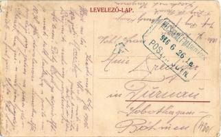 1916 Kecskemét, földrengés, Szentkirályi Tóth Ferenc házának belső része + "KECSKEMÉT-MÁRIAVÁRO...