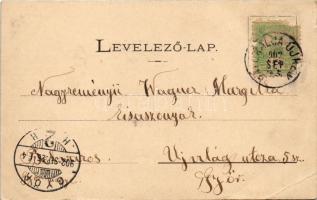 1902 Sátoraljaújhely, Kir. dohánygyár. Lövy A. kiadása (EB)