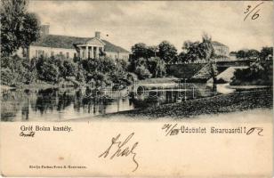 1902 Szarvas, Gróf Bolza kastély. Farkas Soma kiadása (EB)