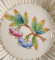 Herendi kosár alakú kínáló, jelzett, hibátlan, d: 13 cm