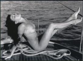 cca 1970 "A fedélzetmester visszatérő álma", szolidan erotikus felvétel, 1 db modern nagyítás, jelzés nélkül, 15x21 cm