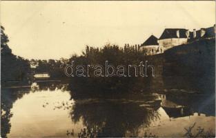 Fogaras, Fagaras; Olt áradása, árvíz, vár / flood, castle. photo (hullámos / wavy)