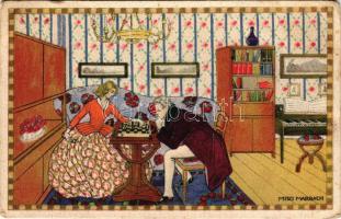 Sakk / Chess game. B.K.W.I. 670-6. s: Mitzi Marbach (EB)