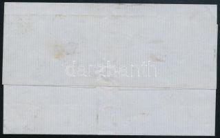 1867 Levél felezett bélyeggel / Cover with bisected stamp