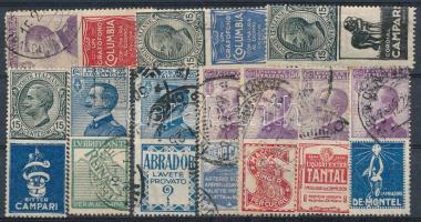 Olaszország reklámszelvényes bélyegek / Italy stamps with advertising tabs (Mi EUR 229,-)