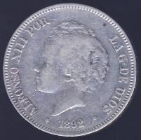 Spanyolország 1892PG-M 5P Ag XIII. Alfonso T:3 kis ph.