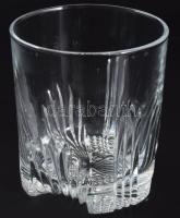 Kristályüveg whiskey pohár szett, 6 darab, hibátlan, m: 9 cm