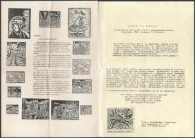 cca 1985-1990 Erdélyi művészettel kapcsolatos vegyes nyomtatványok, közte Kiss Dénes (1939-2013) Józ...