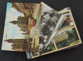 100 db megíratlan MODERN magyarországi, külföldi és motívum képeslap / 100 modern unused Hungarian, foreign town and motive postcards