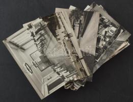 70 db MODERN fekete-fehér magyarországi város képeslap / 70 modern black and white Hungarian town postcards