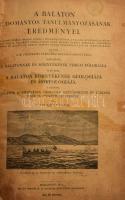 Lóczy Lajos: A Balaton környékének geologiai képződményei és ezeknek vidékek szerinti telepedése. Kiadja: Magyar Földrajzi Társaság Balaton-Bizottsága.  A Balaton tudományos tanulmányozásának eredményei I. köt.: A Balaton és környékének fizikai földrajza. 1. rész: A Balaton környékének geologiája és morfologiája 1 szakasz. Bp., 1913, Kilián Frigyes, (Hornyánszky-ny.), 6+VIII+617+1 p. +1 (kihajtható táblázat) t. + VIII t. Egyetlen kiadás. Lóczy Lajos (1849-1920) földrajztudós, geológus, iskolateremtő egyetemi tanár, a Balaton természettudományos kutatásának úttörője. Az egyetemi tanár 1892-ben vásárolt villát Balatonfüred közelében, ez egyben Balaton-tanulmányai nyitányát is jelenti. Oldalszámozáson belül szövegközti felvételekkel, geológiai szelvényekkel gazdagon illusztrált. Átkötött modern egészvászon-kötés, az első és az utolsó lap javított, hiányzó táblákkal (IX-XV) t.