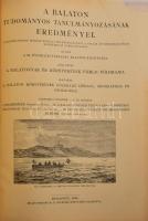A Balaton környékének földrajzi leírása, orografiája és geológiája. Geofizikai függelék. I-III. szakasz. Kiadja: Magyar Földrajzi Társaság Balaton-Bizottsága. I. köt.: Ingamérések. Sterneck Róberttől.; II. köt.: A Balaton nívófelülete s azon a nehézség változásai. Báró Eötvös Lórándtól.; III. köt.: 1901 nyarán végzett földmágnességi mérések. Steiner Lajostól. Egy térképpel, 33 ábrával és számos táblázattal.; Bp., 1908, Kilián Frigyes, (Hornyánszky-ny.), 2+28+2 p.+1 (kihajtható térkép) t.;+61+1;+2+27+1 p. Bekötött papírborítóval. Átkötött modern egészvászon-kötés, régi bélyegzéssel, jó állapotban.