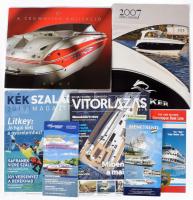 7 db vegyes hajózással kapcsolatos prospektus és kiadvány
