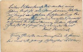 Első világháborús német katonák csoportja, obszcén jelenet / WWI German military, group of soldiers,...