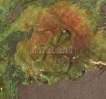 Gorka Lívia (1925-2011): Kígyó. Kézzel formált mázas kerámia figura, jelzett, d: 17 cm, m: 10 cm ///...