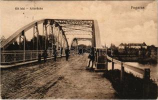 1917 Fogaras, Fagaras; Olt híd, Apafi fejedelem kastélya, vár. Thierfeld Dávid kiadása / Altbrücke / bridge, castle (EK)