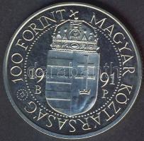 1991. 100Ft "II.János Pál pápa látogatása" T:PP