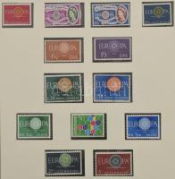 Europa CEPT 1958-1976 Gondosan kezelt tartalmas, szép és teljes gyűjtemény Lindner falcmentes előnyomott albumban. (Mi EUR 1932.-)