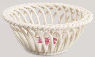 Herendi Apponyi purpur mintás kínáló, jelzett, d: 9 cm