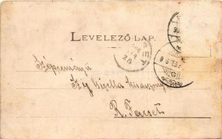 1906 Resicabánya, Resica, Resicza, Resita; Igazgatósági épület, Polgári iskola télen. Weiss Adolf ki...