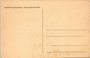 1916 Brassó, Kronstadt, Brasov; Brassó felszabadítása, Hősök temetője a Lövölde téren télen / Die Be...