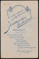 cca 1910 Fiatal hölgy portréja, keményhátú fotó a Joánovics testvérek kolozsvári műterméből, sarkain...