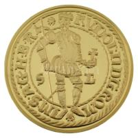 DN "A legértékesebb magyar érmék - Rudolf aranydukátjának replikája" aranyozott Cu emlékérem kapszulában, "COPY" jelzéssel (40mm) T:PP