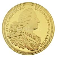 DN "A legértékesebb magyar érmék - Eszterházy Miklós arany 5 dukátjának replikája" aranyozott Cu emlékérem kapszulában, "COPY" jelzéssel (40mm) T:PP