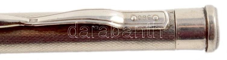 Ezüst (Ag) töltőceruza, jelzett, h: 12 cm, bruttó 16,7g