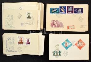 Kb 100 db 1964-es FDC, javarészt címezetlenek