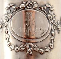 Ezüst (Ag) keresztelőpohár, jelzett, mesterjegyes, m: 6,5 cm, nettó 34g