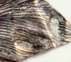 1912 Ezüst (Ag) toll dísz doktori tanulmány elvégzéséért Dr. Breuer Elza névre, jelzett, h: 24,5 cm,...