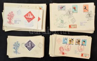 Kb 100 db 1963-as FDC, javarészt címezetlenek