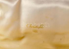 Christofle Boréal 12 személyes evőeszköz készlet, jelzett díszdobozban. Ezüstözött alpakka, jelzett,...